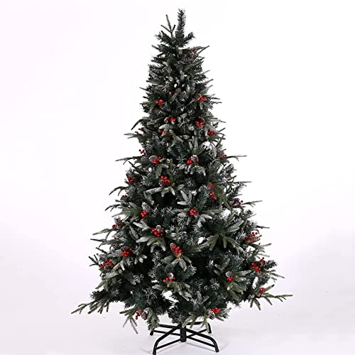 6,8 fuß klassischer schwarzer künstlicher Weihnachtsbaum, Premium-weihnachtskiefernbaum mit metallständer, Faltbarer autoaufsatz für den Weihnachtsbaum-gedenktag von Generic