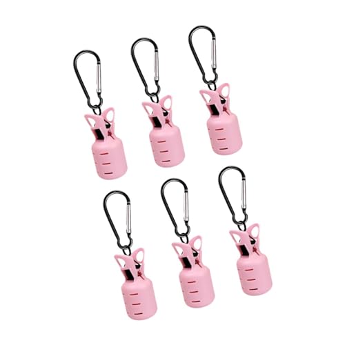 6 Stück Angelhaken Abdeckungen, Angelhaken Haken, Einfach zu Verwendende Schirmhaken Schutz Clips für Enthusiasten, Rosa von Generic