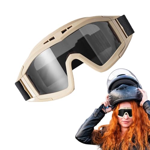 ATV-Skibrille – ATV-Brille, professionelle Motorrad-Motocross-Brille – Motorrad-Schutzbrille, professionelle Motorrad-Motocross-Brille, kratzfeste Augenschutzbrille für Damen von Generic