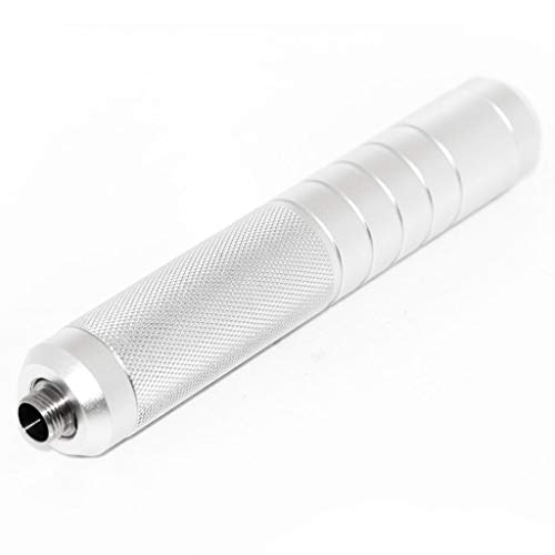 Airsoft Softair 5.75" Zoll 146mm Schalldämpfer Laufverlängerungsrohr Suppressor Silencer Barrel Extension Tube -14mm CCW / +14mm CW mit +11mm CW / -14mm CCW Adapter Silber Airsoft Softair 5.75" Zoll 146mm Schalldämpfer Laufverlängerungsrohr Suppressor Silencer Barrel Extension Tube -14mm CCW / +14mm CW mit +11mm CW / -14mm CCW Adapter Silber von Generic