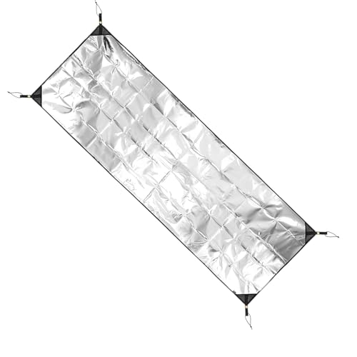 Aluminiumfolien-Schaumstoffunterlage, isolierende Camping-Schlafmatte aus Aluminiumfolie – wasserdichte doppelseitige Folienmatte, Schlafzeltunterlage für Rucksack, Strandzelt, Outdoor von Generic