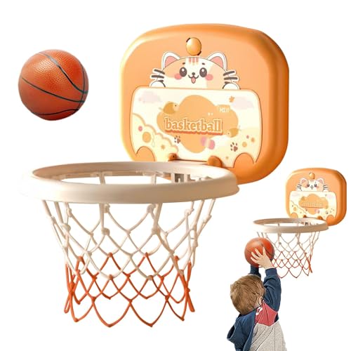 An der Wand montierter Basketballkorb für den Innenbereich, Basketballkorb für die Wand, Basketballkorb mit Hunde- und Katzenmuster für Kinder | Indoor-Basketballkorb über der Tür, Basketballkorb mit von Generic