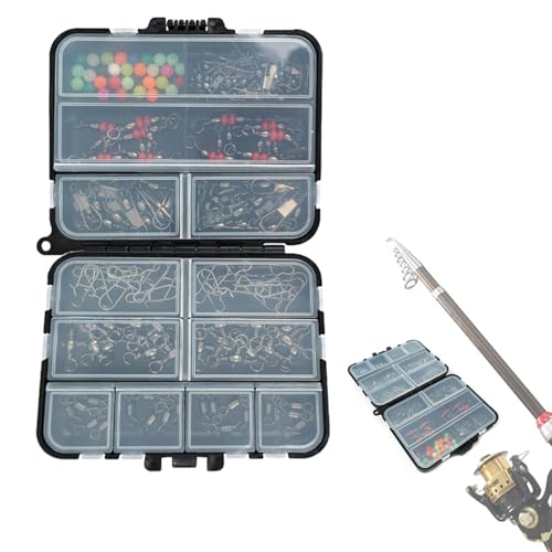 Angel-Tackle-Box-Set, Angel-Set Tackle-Box,Angelzubehör-Set - Angelzubehör-Set, Angelausrüstungsbox, Für Barsch-Bluegill-Crappie-Angeln von Generic