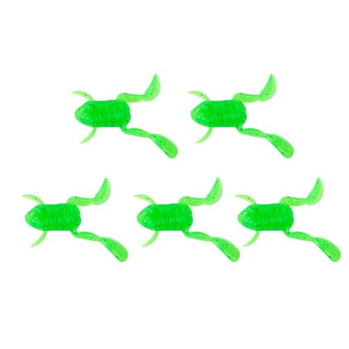 Angeln Froschköder,Top Water Frogs Bass Fishing | Realistischer Froschköder, Barschköder, Topwater-Frosch - Schwimmender künstlicher weicher Froschköder, Hechtforellenbarsch-Angelköder für Süß- und Sa von Generic