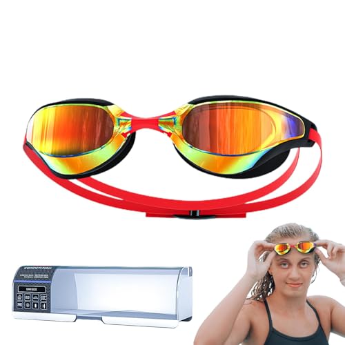 Anti-Beschlag-Schwimmbrille, Anti-Beschlag-Schwimmbrille, auslaufsicher, Wassersportbrille, Schwimmausrüstung, klare Sicht für Erwachsene, Männer, Frauen von Generic