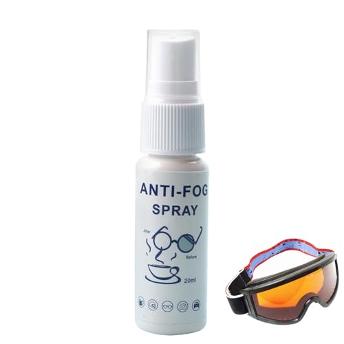 Anti Fog Spray - Skibrillenspray | 20ml Langzeit-Defroster für Fenster, verhindert das Beschlagen von Brillen, Sonnenbrillen, Brillen, Fernglas Anti Fog Spray - Skibrillenspray | 20ml Langzeit-Defroster für Fenster, verhindert das Beschlagen von Brillen, Sonnenbrillen, Brillen, Fernglas von Generic