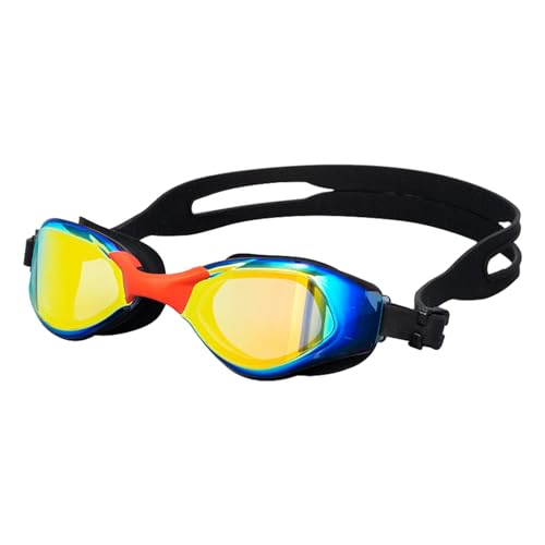 Antibeschlag-Schwimmbrille, Schwimmbrille für Erwachsene | Galvanisierte Schnorchelbrille,HD-Schwimmbrille, galvanisch, beschlagfrei, verstellbar, Tauchbrille, Jugend-Schwimmbrille zum Schnorcheln von Generic