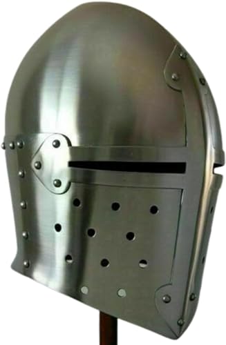 Antique House Craft LARP-Helm, mittelalterlicher Kreuzritter-Rüstungshelm, europäischer Tempelhelm, italienisches LARP-Kampf-Rollenspiel-Kostüm Antique House Craft LARP-Helm, mittelalterlicher Kreuzritter-Rüstungshelm, europäischer Tempelhelm, italienisches LARP-Kampf-Rollenspiel-Kostüm von Generic