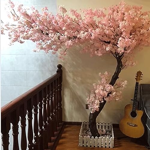 Artificial Cherry Blossom Trees Handmade Light Pink Tree Indoor Outdoor Home Office Party Wedding for Wedding,Hotel,Restaurant,Salon 1.2×0.8m von Generic
