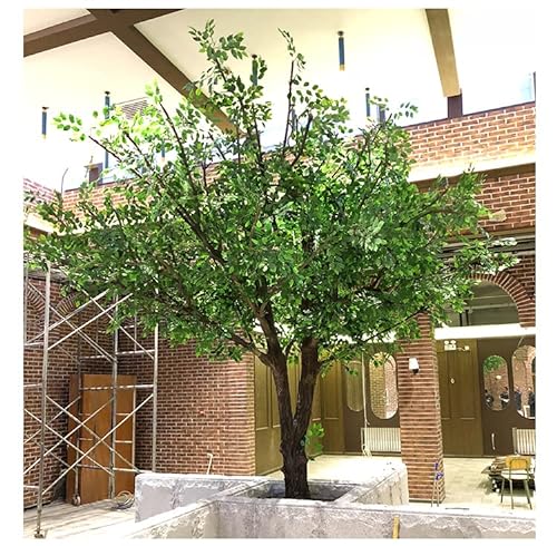 Artificial Green Banyan Trees Large Simulation Plants Interior Decoration Tree Hotel Shopping Mall Floor Living Room Green Plant Landscaping 3.5x3.5m/11.5x11.5ft von Generic