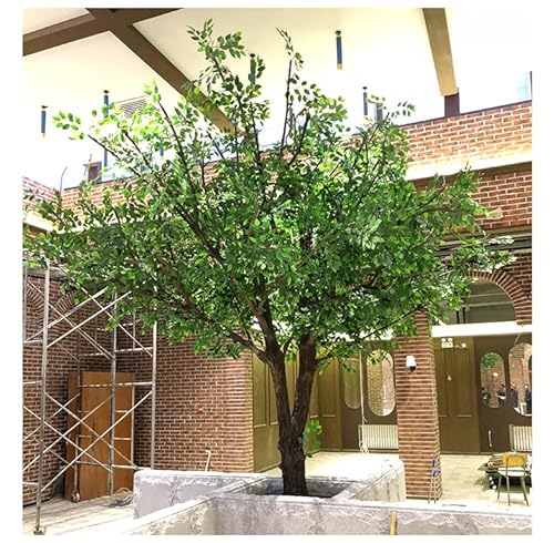 Artificial Green Banyan Trees Large Simulation Plants Interior Decoration Tree Hotel Shopping Mall Floor Living Room Green Plant Landscaping 3x3m/9.8x9.8ft von Generic