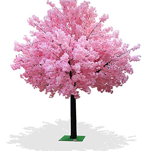 Artificial Peach Blossom Trees Wishing Tree Light Pink Tree Indoor Outdoor Home Office Party Wedding Shopping Mall Artificial Plant Pink- 1.5x1m von Generic