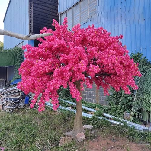 Artificial Plants Cherry Blossom Tree Wdecor Cherry Blossom Tree Handmade Simulation Cherry for Indoor/Outdoor/Party/Restaurant 2 * 2m von Generic