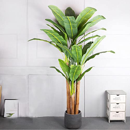 Artificial Tree Banana Plant Fake Plant Tropical Palm Tree, Faux Banana Tree for Suitable for Bedroom,Kitchen,Livingroom,Balcony, Office and Party Decoration 200cm/79inch von Generic