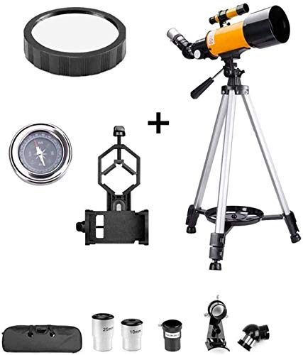 Astronomical Telescope Ultra HD, Refraktor-Teleskop, Teleskop für Anfänger, 70 mm Apertur, 400 mm Astronomisches Teleskop, Reise-Teleskop für Erwachsene mit Rucksack, für, für drinnen/draußen von Generic