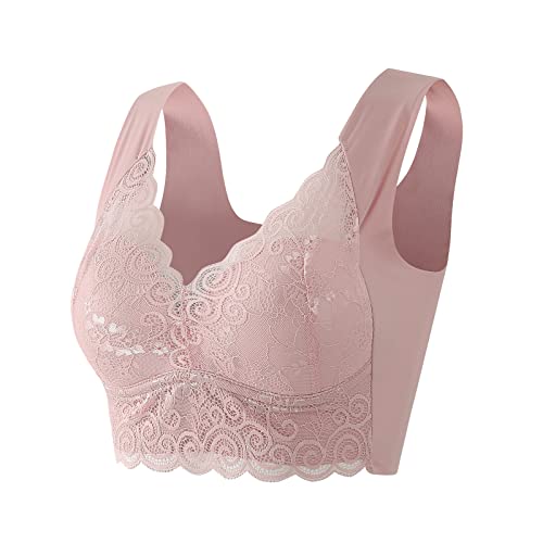 BH Damen Ohne Bügel, Seamless BH Damen Einfarbig Ohne Bügel Bustier Klassische Bequem Stretch Bra Sport BH Für Alltag Yoga Fitness von Generic