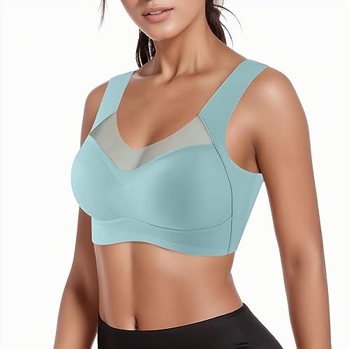 BH Damen Ohne Bügel Push Up, Sport BH Damen Gepolstert Spitzen Bra Weich Nahtlos Stretch Bustier Mittel Halt Bügelloser Sport BH Für Alltag Yoga Fitness von Generic