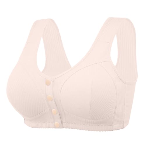 BH Für Damen Nahtloser, Seamless Bra Mit Verstellbaren Trägern Weicher BH V-Ausschnitt Vollschalen Komfort High Elastizität T-Shirts BH Seamless Bra von Generic