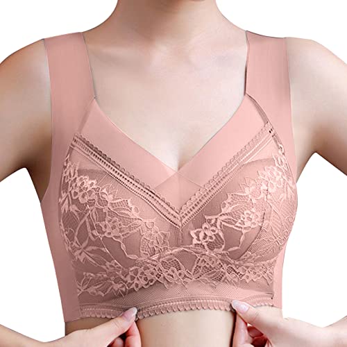 BH Für Damen Nahtloser, Sport BH Damen Weicher BH V-Ausschnitt Vollschalen Komfort High Elastizität Klassische Bustier Damen BH Modern Feeling von Generic