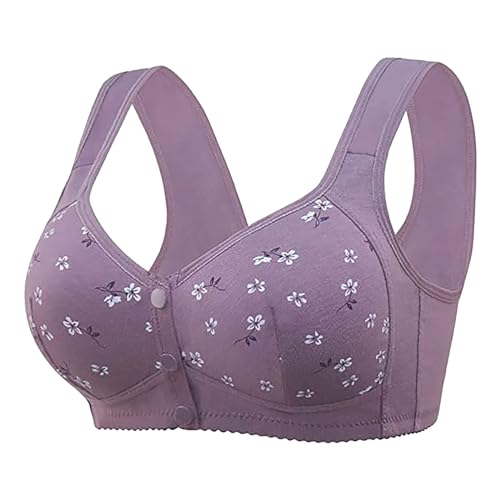 BH Ohne Bügel Übergröße Bustier, Damen Komfort Vollschalen Minimizer BH Einfarbig Ohne Bügel Bustier Klassische Bequem Stretch Bra Sport BH Für Alltag Yoga Fitness von Generic