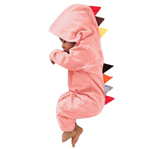 Baby Spielanzug Flanell 6-24M Winter Tier Strampler Overall mit Kapuze Süß Jumpsuit Mädchen und Junge Pyjama Warm von Generic