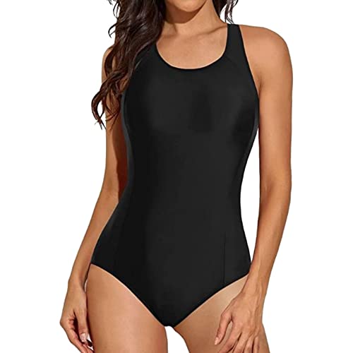 Badeanzug Damen, Einteiliger Bikini Bauchweg, Sexy Schwimmanzug Einteiler Swimming Suits Women V-Ausschnitt Bademode, High Waist Sport Monokini Slim Triangel Onesie Bikinis Frauen Für Strand Urlaub von Generic