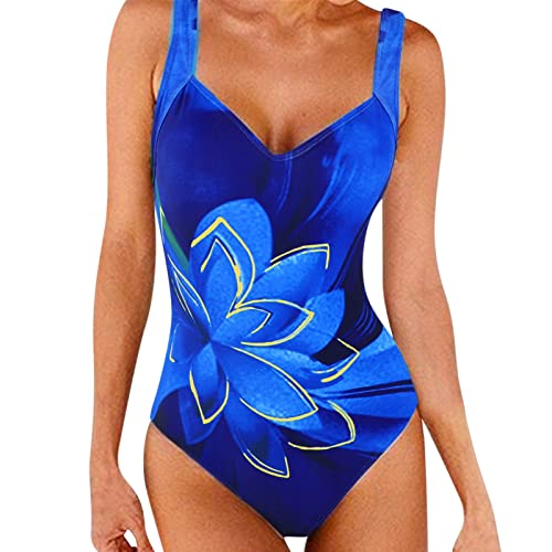 Badeanzug Damen Große Oberweite, Bauchweg Badeanzug Damen Sport, Push Up Shape Bademode Rückenfrei Badeanzug Mit Cups Swimsuit Einteilige Bademode Bauchweg Badeanzug Damen Shape von Generic