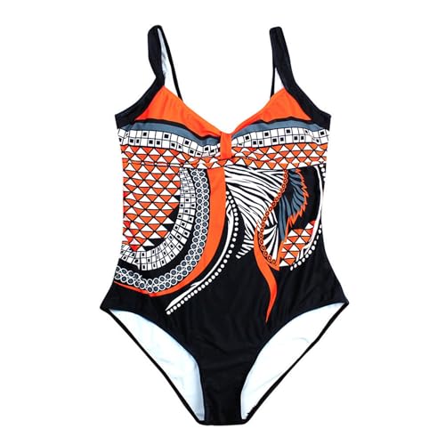 Badeanzug Mit Push Up Damen, Badeanzug Rückenfrei Für Damen, V Ausschnitt Damen Badeanzug Bauchweg Push Up Bademode Swimsuit High Waist Schwimmanzug Bademode Damen Bauchweg von Generic