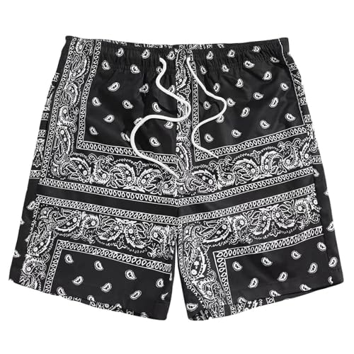 Badeshorts Herren Badehose Schnelltrocknend Boardshorts mit Mesh-Futter und Verstellbarem Tunnelzug Swim Trunks Urlaub Freizeit Short von Generic