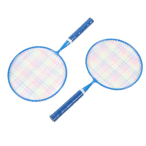 Badminton-Spielzeug, Badmintonschläger-Set, 1 Paar, Leicht, mit Tragetasche für den Außenbereich (Blue) von Generic