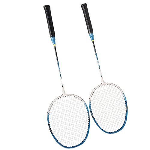 Badmintonschläger, Übungs-Badmintonschläger aus Aluminiumlegierung, Leichter, Bequemer Griff für Spielplätze (Blue) von Generic