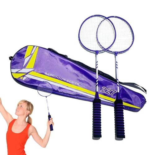 Badmintonschläger – Leichte Schläger Für 2 Spieler, Langlebiges Design | rutschfeste Badmintonausrüstung, Ideal Für Erwachsene Und Kinder, Perfekt Für Familienspiele Im Freien Am Strand von Generic