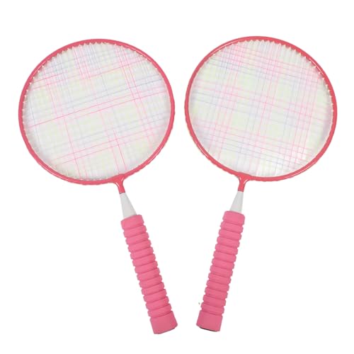 Badmintonschläger für, Badminton-Set für, Verhindert Verrutschen, 3 Federbälle mit Tragetasche, Griffband für von 3 Bis 12 Jahren (PINK) von Generic