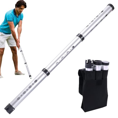 Ball-Retriever-Werkzeug Golf,Golfball-Retriever - Pickup-Werkzeug aus Aluminiumlegierung, Golfballsammler | Tragbare Golfbälle Shagger Grabber Golfballröhre für Damen Herren von Generic