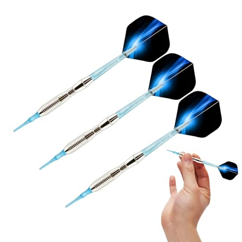 Bar-Darts-Set,Bar-Darts - 3-teiliges -Set für Softdarts mit Farbverlauf | Bunte Darts mit weicher Spitze, einzigartige Bunte Darts-Flights, Darts mit weicher Spitze für Party, Freunde von Generic