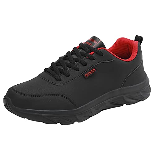 Barfuß-Damen-Herrenschuhe, große Größe, lässig, Leder, Schnürung, einfarbig, lässig, modisch, einfache Laufschuhe, Herren-Barfuß-Laufschuhe von Generic