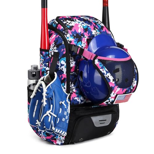 Baseball-Fledermaus-Taschen - Wasserdichte Softball-Tasche, taktischer Baseball-Rucksack | Außenhelm-Zaunhaken, leichte Baseballtasche mit Zaunhaken, gut or von Generic