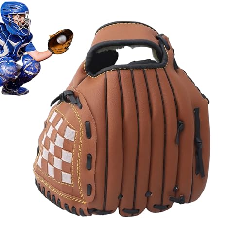 Baseball-Handschuhe,-Baseball-Handschuh | Sport-Baseball-Handschuh - Linkshänder-Outfielder-Baseballhandschuhe, robuster Wurfhandschuh für das Training von Anfängerspielen von Generic