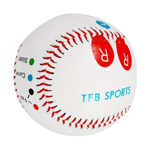 Baseball Pitching Grip Trainer – Wurftrainingsgerät, Pitchtrainingshilfe | 9 Zoll Trainingsbaseball, Pitching-Trainingsausrüstung, Baseball-Wurfgriffgerät Mit Markierten Positionen Für Fastball Curveb von Generic