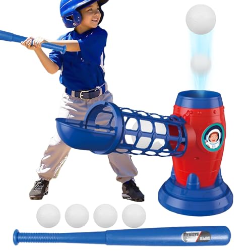 Baseball-Schlagmaschine, Wurfmaschinen für Jugendliche – T-Ball-Sets für Baseball- und Softball-Werfmaschinen für Kinder ab 3 Jahren von Generic