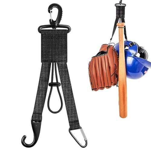 Baseball-Taschenhaken für Zaun,Softball-Taschenhaken für Zaun | Vielseitiger Baseballhandschuh-Aufhänger, Baseball-Handschuh-Clips - Tragbarer Baseball-Ausrüstungshaken, Baseball-Taschenhaken für Schl von Generic