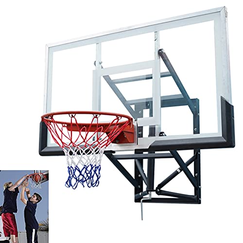 Basketballkorb für den Außenbereich, 3 m, verstellbar – solide Stahlkonstruktion, stabiles Basketball-Rückbrett und Ring-Set, Basketballkorb für Jugendliche und Erwachsene von Generic