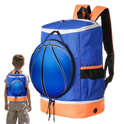 Basketballtasche, Rucksack, Aufbewahrungstasche, Basketball-Rucksack, Volleyball-Rucksack, großes Fassungsvermögen, Fußballtasche mit Ball- und Schuhfach, Sportrucksack von Generic