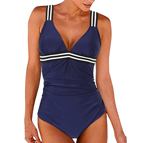 Bauchkontrolle für Damen, Sommer-Einteiler-Badeanzug, Retro-Bikini-Aussehen, Badeanzug, Badeanzüge, Strand-Badeanzüge, einteiliger Badeanzug, Strand-Bikinis für Damen, Sommer, Strand, Urlaub von Generic