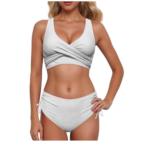 Bikini-Sets Für Damen, Zweiteiliges Damen-Bikini Badeanzug Damen Badeanzüge Push Up Bikini Schwimmanzu Große Größe Badebekleidung Figurformend Bauchweg Beachwear Swimsuits von Generic