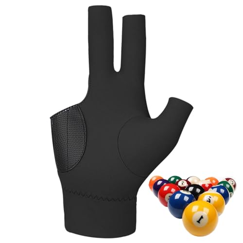 Billard-Handschuhe – Pool-Queue-Handschuhe, rutschfest Und DREI-Finger-Design | Vielseitiges Billardzubehör, Ideal Für Linke Oder Rechte Spieler Bei Billardwettbewerben von Generic