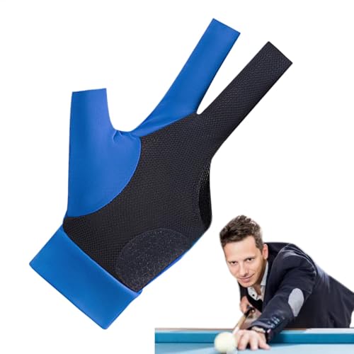 Billard-Handschuhe für Herren, linke Hand, Billard-Handschuhe, Fingerhandschuhe, elastisch, atmungsaktiv, Pool-Handschuhe, linke Hand für Billard-Zubehör von Generic