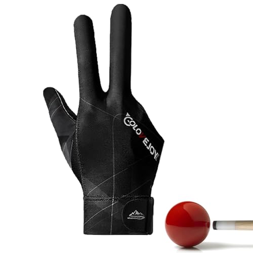 Billard-Sporthandschuhe – DREI-Finger-Design Für Linke/rechte Hand | Universalgröße, Spleißverfahren Für - Und Karambolsport | Bequeme Und Langlebige Billardhandschuhe Für Verbesserten Grip, Pr von Generic