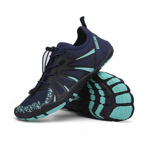 Blau,40, Barfuß Trail Schuhe Barfußschuhe für Männer Casual Damen Frauen Wandern Wasser Schuhe Aquatic Sneaker Schuh Mann Leguano Saguaro von Generic
