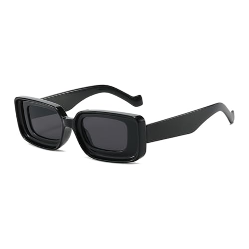 Bonbonfarbene Sonnenbrille mit quadratischem Rahmen, Uv400, Retro-Sonnenbrille für Damen und Herren von Generic